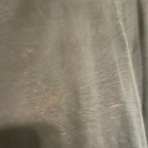 Wilt Aritzia Long Sleeve Linen Tee Women Medium Black Oversize Pleated Front Top - Picture 5 of 8